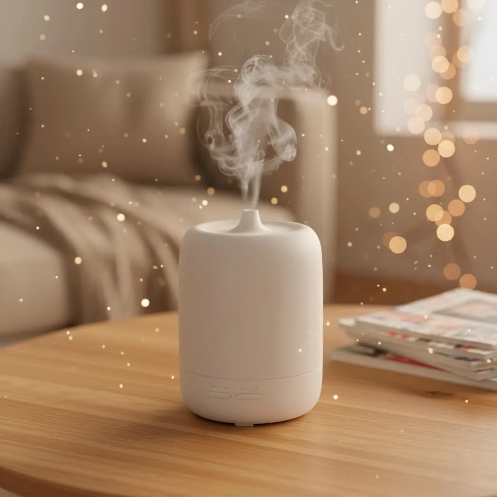 HVAC aroma diffuser connected to ductwork