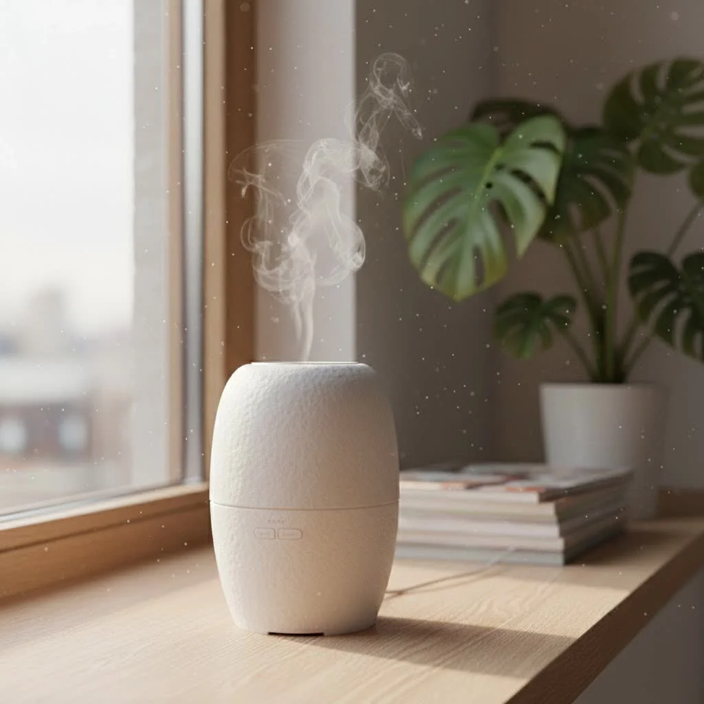 URPOWER 2nd Gen 300ml Essential Oil Diffuser in a home setting
